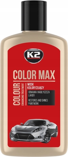 Picture of K2 K2 WOSK KOLORYZUJCY, NABYSZCZA I CHRONI. COLOR MAX 250 CZEROWONY 250ML