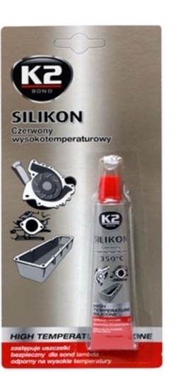 Picture of K2 Silikon wysokotemperaturowy 350°C 21g czerwony K2 - B2450