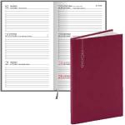 Picture of Kabatas kalendārs POCKET,  balacron flex bordo,  2025g. BALTS