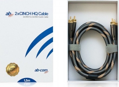 Attēls no Kabel AbCom Kabel AB HQ 2xCINCH 1,5m