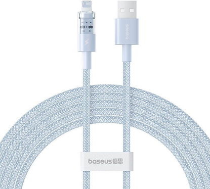Attēls no Kabel USB Baseus USB-A - Lightning 2 m Niebieski (P10373003311-01)