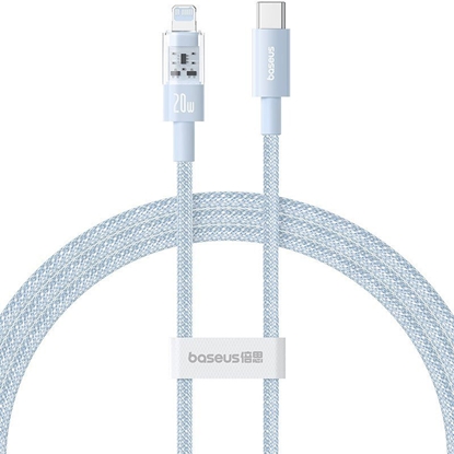 Attēls no Kabel USB Baseus USB-C - Lightning 1 m Niebieski (P10373001311-00)