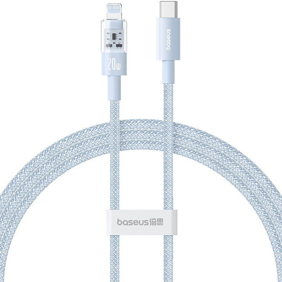 Picture of Kabel USB Baseus USB-C - Lightning 1 m Niebieski (P10373001311-00)