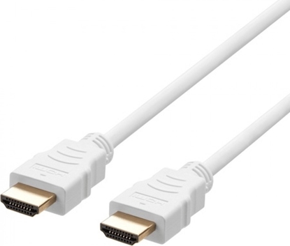 Изображение Kabel Deltaco Ultra High Speed HDMI kabelis DELTACO ARC, QMS, 8K in 60Hz, 4K UHD in 120Hz, 3m, baltas / HU-30A-R
