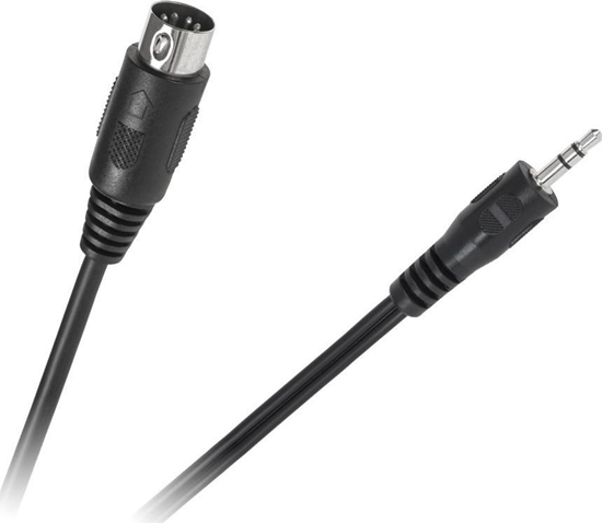 Picture of Kabel DIN - Jack 3.5mm 1.2m czarny (KPO2846-1,2)