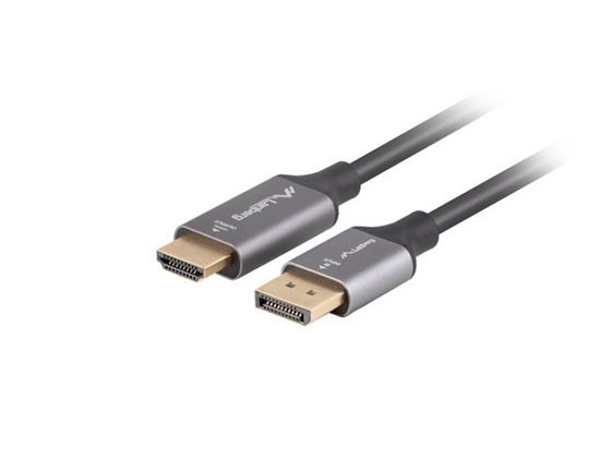 Picture of Kabel Displayport(M)-HDMI(M) 1M 4K czarno-srebrny