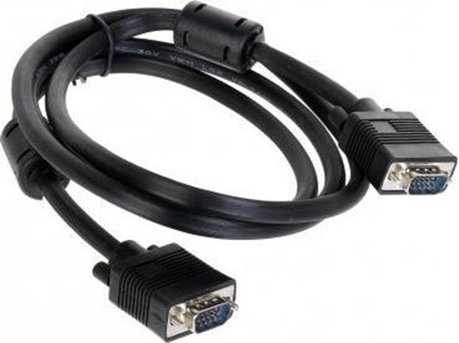 Изображение Kabel D-Sub (VGA) - D-Sub (VGA) 1.5m czarny (VGA-1.5-WW/F)