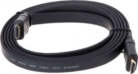 Picture of Kabel HDMI - HDMI 2m czarny (HDMI-2.0-FL)