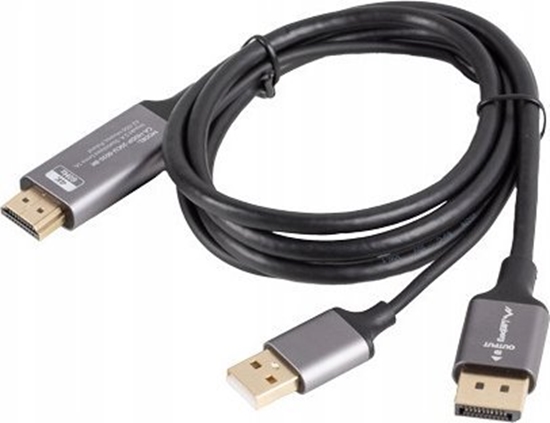 Picture of Kabel HDMI(M)-Displaypor(M) 1.8M 4K czarny