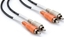 Изображение Kabel Hosa RCA (Cinch) x2 - RCA (Cinch) x2 3m czarny (CRA-203)