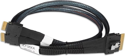 Picture of Kabel Icy Dock IcyDock Kabel SlimSAS 8i to 2 x SlimSAS 4i 0,5M Kabel