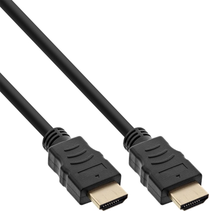 Attēls no Kabel InLine 30cs. Bulk-Pack ® HDMI High Speed Cable with Ethernet male to male gold plated black 2m
