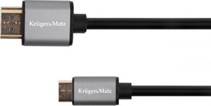 Attēls no Kabel Kruger&Matz HDMI Mini - HDMI 1.8m czarny (KM1237)
