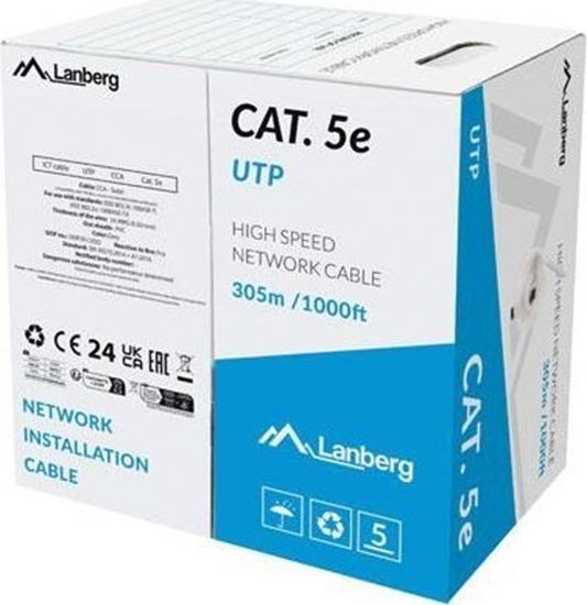 Picture of LANBERG LAN cable cat. 5E 305m solid CCA