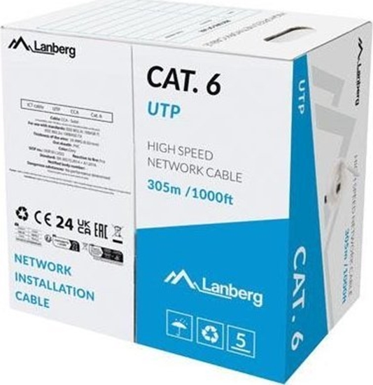 Picture of LANBERG LAN cable cat. 6 305m solid CCA
