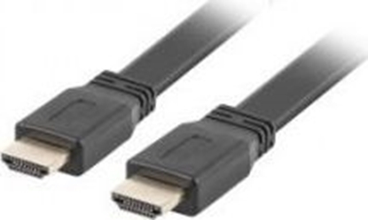 Изображение Kabel Lanberg HDMI - HDMI 0.5m czarny (CA-HDMI-21CU-0005-BK)