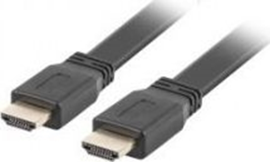 Изображение Kabel Lanberg HDMI - HDMI 0.5m czarny (CA-HDMI-21CU-0005-BK)