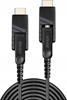 Picture of Lindy 30m Fibre Optic Hybrid Micro-HDMI 4K60 Cable with Detachable HDMI & DVI Connectors