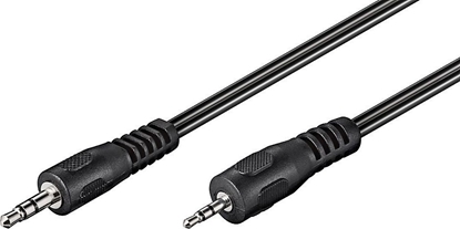 Attēls no Kabel MicroConnect Jack 2.5mm - Jack 3.5mm 2m czarny (AUD3525LL2)