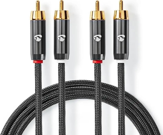 Picture of Kabelis Nedis 2x RCA - 2x RCA 5m