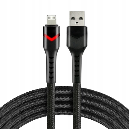 Изображение Kabel USB Usams USB-A - Lightning 1 m Czarny (CBB-1IBR)
