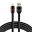 Attēls no Kabel USB Usams USB-A - Lightning 1 m Czarny (CBB-1IBR)