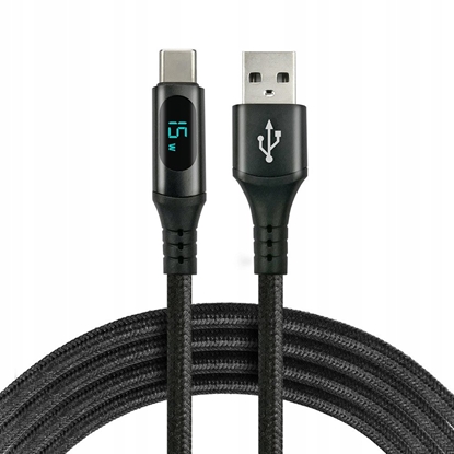 Изображение Kabel USB Usams USB-C - USB-C 2 m Czarny (CBB-2CBL)
