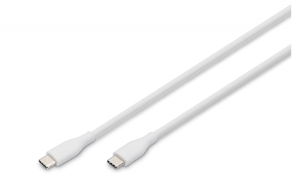 Изображение Digitus USB-C silicone connection cable, 0.5m, white