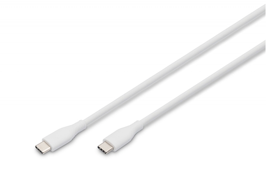 Picture of Digitus USB-C silicone connection cable, 1m, white