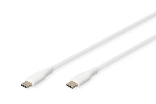 Picture of Digitus USB-C silicone connection cable, 2m, white