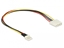 Picture of Delock Cable Power Floppy 4 pin male > Molex 4 pin female 30 cm