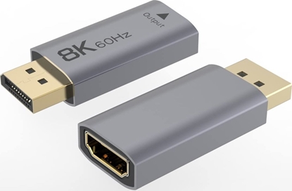 Picture of Kabel PremiumCord PremiumCord adaptér DisplayPort - HDMI, 8K@60Hz, 4K@144Hz Male/Female, pozlacené