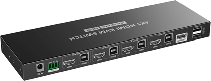 Picture of Kabel PremiumCord PREMIUMCORD HDMI switch, 4K@60Hz HDMI2.0 KVM 4:1, s dálkovým ovladaem