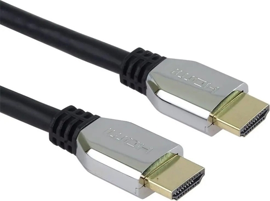 Picture of Kabel PremiumCord PREMIUMCORD Kabel HDMI 2.1 High Speed + Ethernet kabel (Zinc Alloy krytky, zlacené konektory) 2m