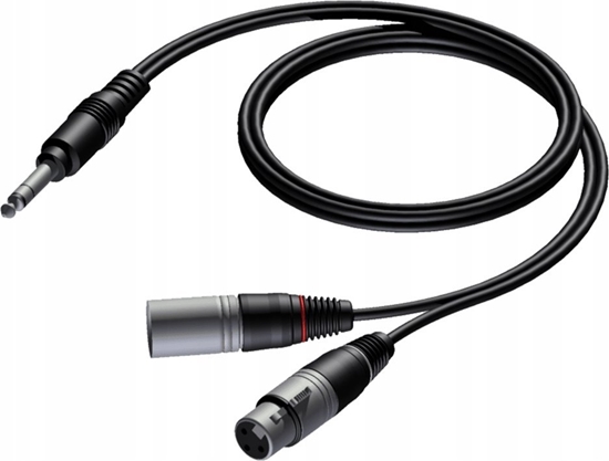 Picture of Kabel Procab Procab CAB709/3 6.3 mm Jack male stereo - XLR male & XLR female 3 meter
