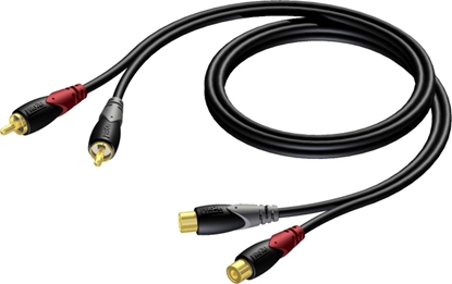 Изображение Kabel Procab RCA (Cinch) x2 - RCA (Cinch) x2 1.5m czarny (CLA850/1.5)