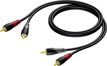 Изображение Kabel Procab RCA (Cinch) x2 - RCA (Cinch) x2 5m czarny (CLA800/5)