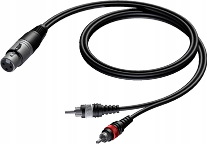 Изображение Kabel Procab XLR - RCA (Cinch) x2 1.5m czarny (CAB704/3)