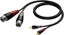 Picture of Kabel Procab XLR x2 - RCA (Cinch) x2 3m czarny (CLA701/3)
