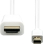 Picture of Kabel ProXtend DisplayPort Mini - HDMI 2m biay (MDP-HDMI-002W)