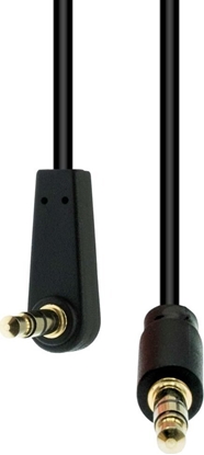 Изображение Kabel ProXtend Mini-Jack 3-Pin Angled Slim Cable M-M Black 1.5M