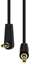 Attēls no Kabel ProXtend Mini-Jack 3-Pin Angled Slim Cable M-M Black 1M