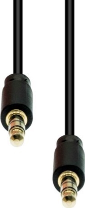 Изображение Kabel ProXtend Mini-Jack 3-Pin Slim Cable M-M Black 0.5M