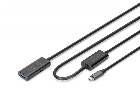 Picture of Digitus Active USB 3.2 Gen1 5G extension cable, USB-C - USB-A, 10m