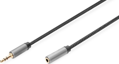 Attēls no Kabel przedłużający audio MiniJack Stereo Typ 3.5mm/3.5mm M/Ż nylon 3m