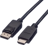 Изображение Roline DisplayPort Cable, DP - HDTV, M/M, black, 1.5 m