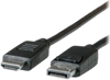 Изображение Roline DisplayPort Cable, DP - HDTV, M/M, black, 3 m