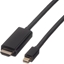 Изображение Kabel Roline DisplayPort Mini - HDMI 1m czarny (JAB-3360277)