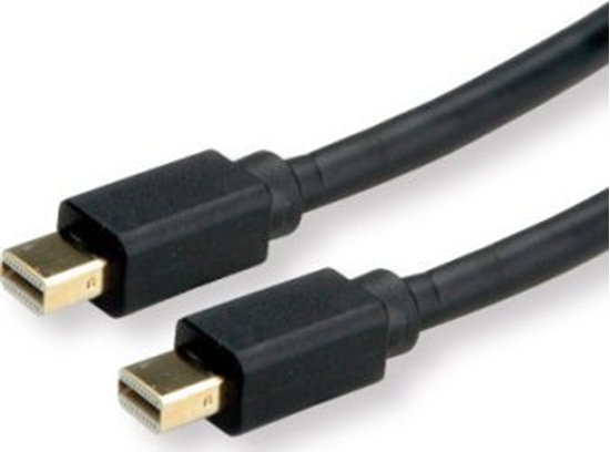 Picture of Kabelis miniDPv1.4 - miniDPv1.4, M/M, 1.0m, melns, Roline