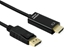 Picture of Roline DisplayPort Cable, DP - UHDTV, Slim, M/M, black, 2 m